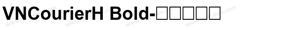 VNCourierH Bold字体转换